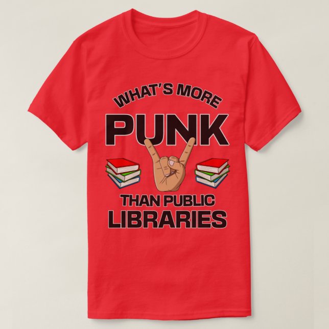 Vad mer skräppost än offentliga Bibliotek finansie T Shirt (Design framsida)