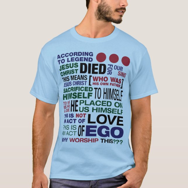 Vad mig dyrkan? tee shirt (Framsida)