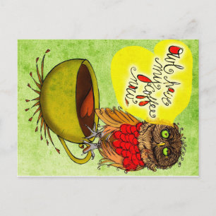Vad min #Coffee säger till mig - OWLHAVEMYCOFFEENO Vykort