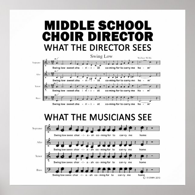 Vad Mitten School Choir Sees ser Poster (Framsidan)