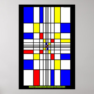 Vad Mondrian Misslyckats förverkliga Poster