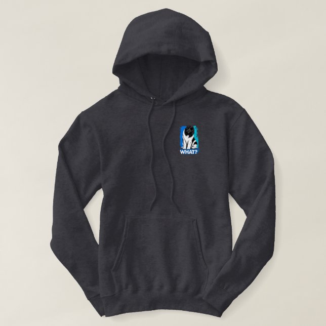 Vad Newf ( både fram och bak ) Hoodie (Design framsida)