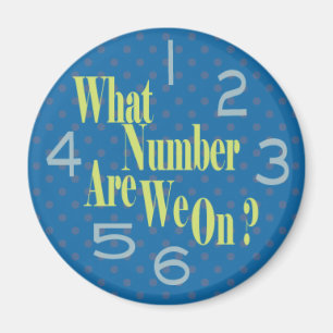 vad numrerar, är vi på blått med numrerar magnet
