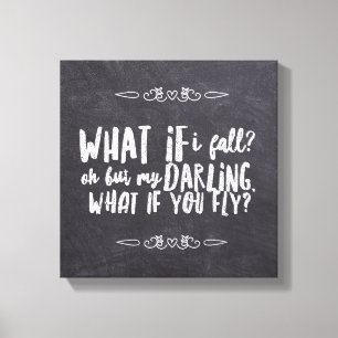 Vad om jag flyger 12" x 12", 1,5", Enkel Canvastryck
