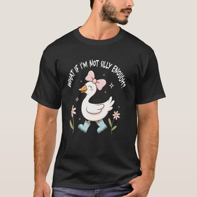 Vad om jag inte är dum nog t shirt (Framsida)