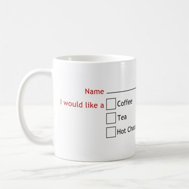 Vad önskade du igen? kaffemugg (Vänster)