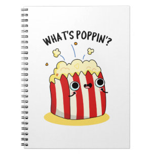 Vad poppar Roligt Popcorn Skämt Anteckningsbok