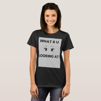 Vad R U Tittar vid tryckt T-shirt