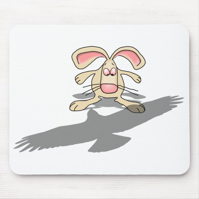 Vad..? Rabbit Tecknad Mousepad Musmatta (Framsidan)