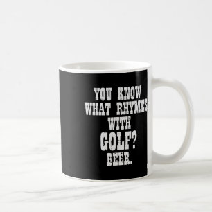 Vad Rimmer Med Golföl Rolig Golf Golfare Mig Kaffemugg