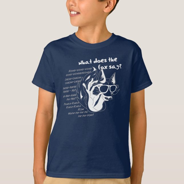 Vad sa Fox? T-shirt (Framsida)