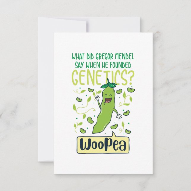 Vad sa Gregor Mendel när han grundade Genetic? Kort (Framsida)
