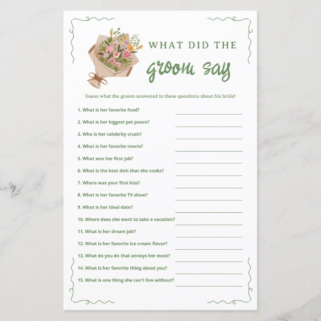 Vad sa Groom spel? (Framsida)