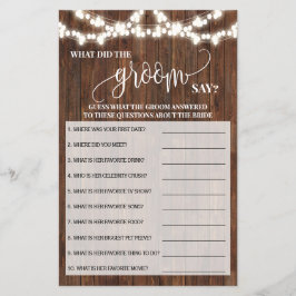 Vad sa Groom Westernt spelkort för Möhippa? Flygblad