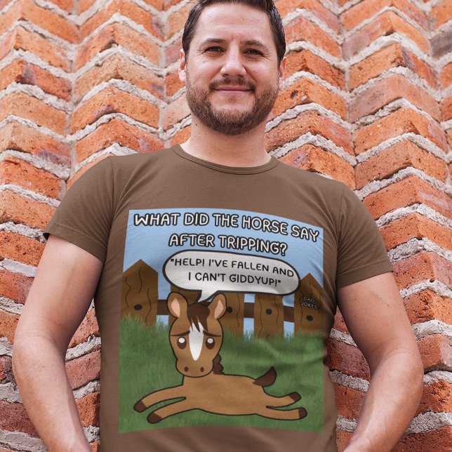 Vad sa Horse? Pappa Jokes Funny Horse T Shirt (Skapare uppladdad)