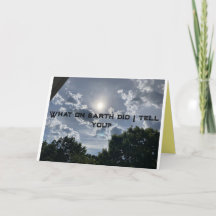 "Vad sa jag?" sorts hälsningskort?