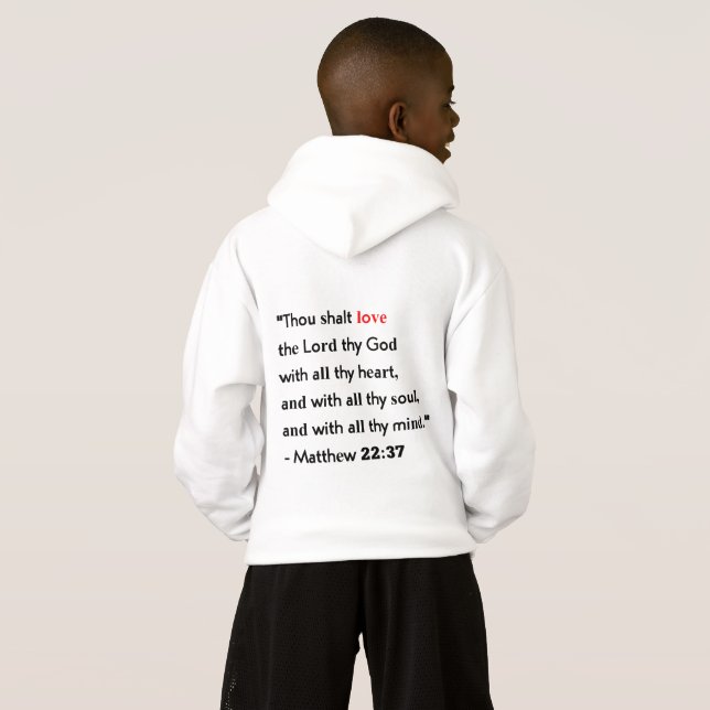 Vad sa Jesus? Kärlek, Herren och Gud T Shirt (Hel baksida)