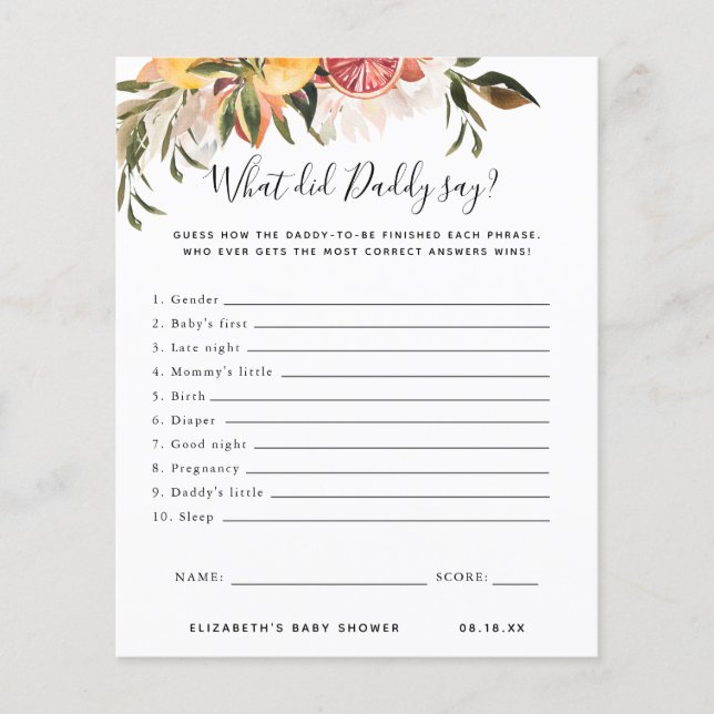 Vad sa pappa? | Barnstödsspel (Framsida)