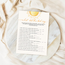 Vad sa Pappa om solskensbabyskor? Inbjudningar