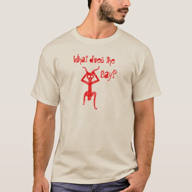Vad säger demonen? tee (Framsida)