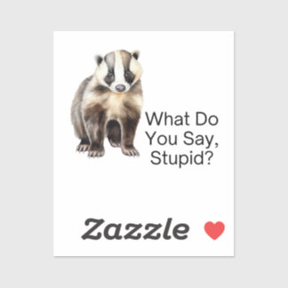 Vad säger du? Anpassningsbar Vinyl Sticker Klistermärken