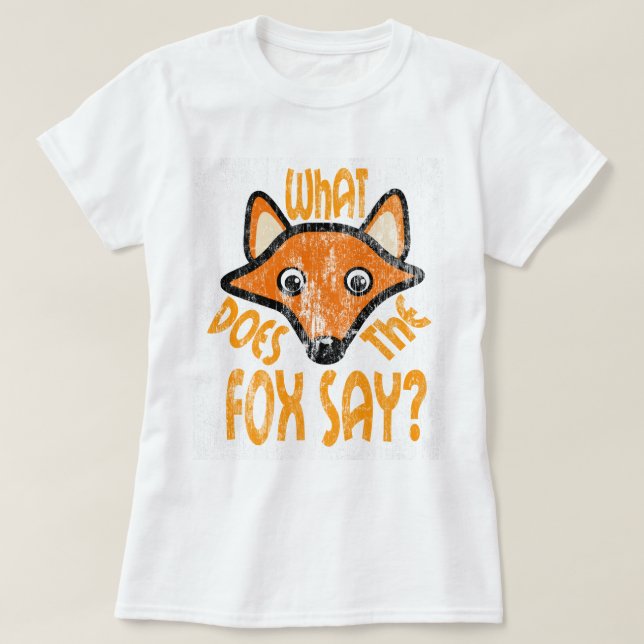 Vad säger Fox DS? T Shirt (Design framsida)