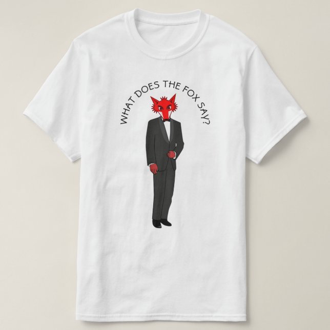 Vad säger Fox? Tee (Design framsida)