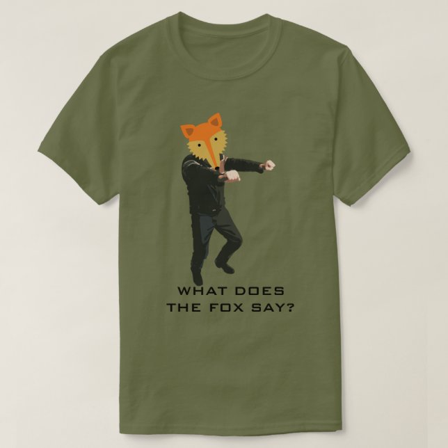 Vad säger Fox? Tee (Design framsida)