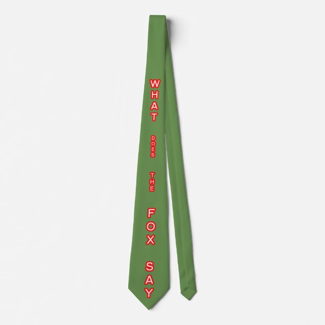 Vad säger Fox Tie? Slips (Framsida)