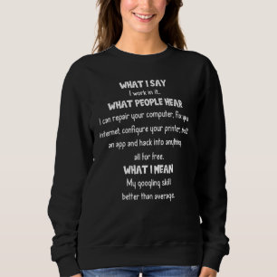 Vad säger jag? t shirt