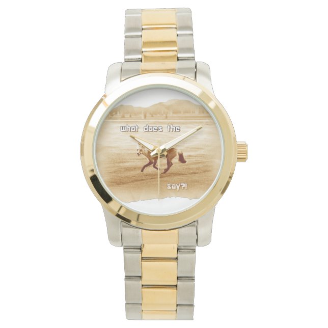 Vad säger räven? armbandsur (Framsida)