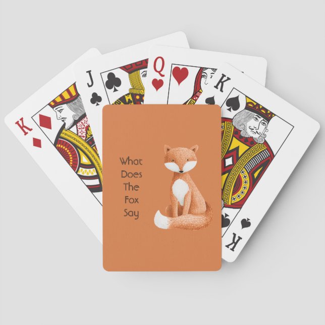 Vad Säger Räven? Casinokort (Baksidan)