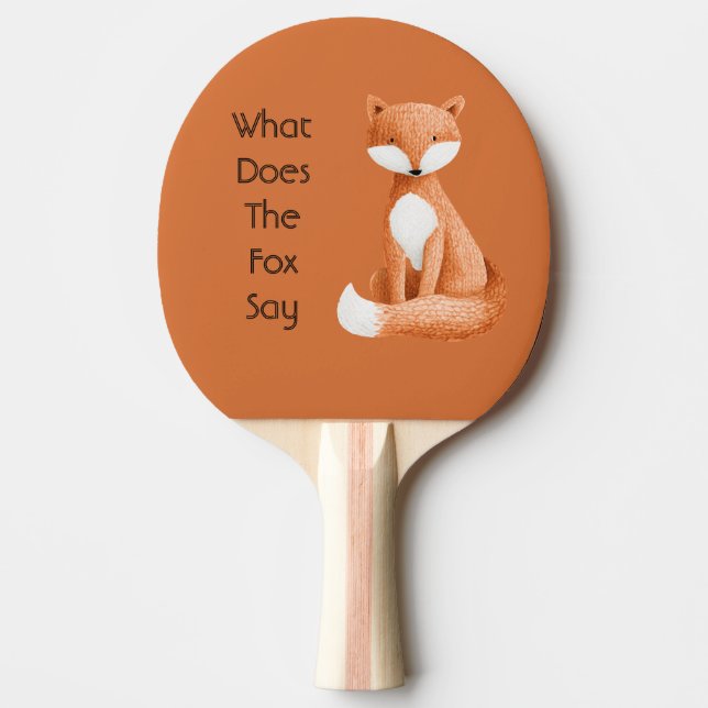 Vad Säger Räven? Pingisracket (Framsidan)
