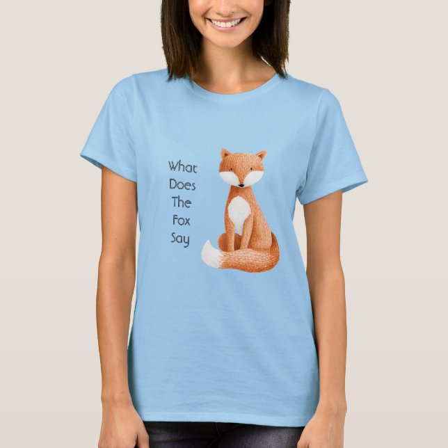 Vad säger räven? t shirt (Framsida)