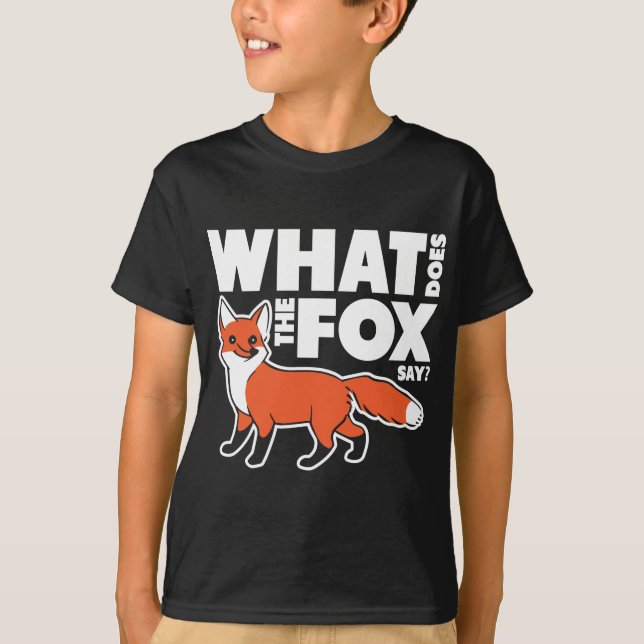 Vad säger räven? t shirt (Framsida)