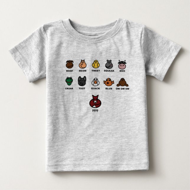 Vad säger räven? t-shirt (Framsida)