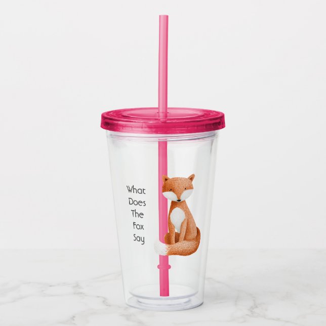 Vad Säger Räven? Take Away Mugg (Framsida)