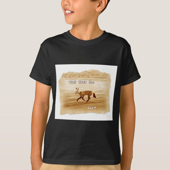 Vad säger räven? tee shirt (Framsida)