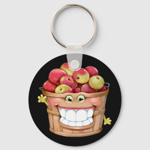 Vad sägs om äpplen? Lycklig Apples! Nyckelring