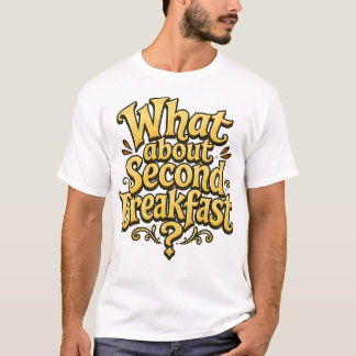 Vad sägs om en andra frukost Retro humor T Shirt