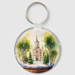 Vad sägs om "Gothic Cathedral Circle Keychain" Nyckelring