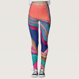 Vad sägs om "Kaleidoscope Spectrum: Multifärgad Sp Leggings