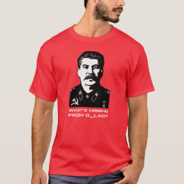 Vad saknas från G_LAG? Joseph Stalin - Mörk Hu T Shirt