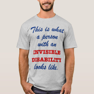 Vad ser det osynliga handikappet likt? t shirt