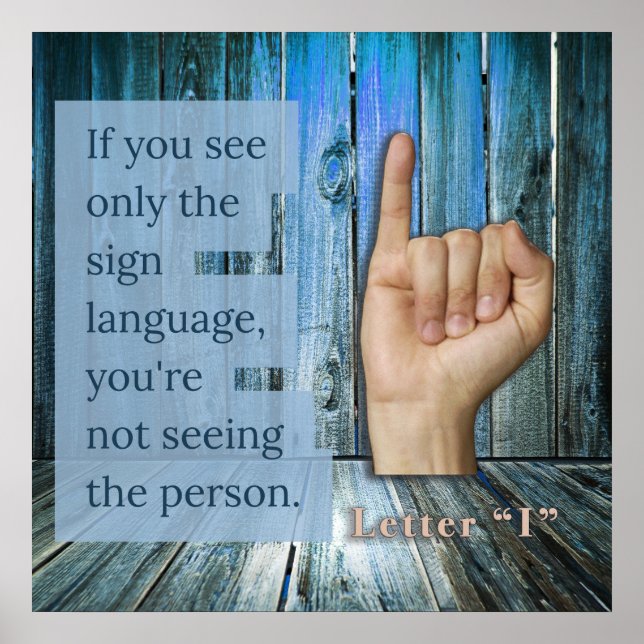 Vad ser du? Signeringsspråk Poster (Framsidan)