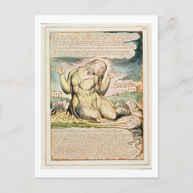 "Vad ser jag!...", plansch 92 från "Jerusalem" (Bl Vykort (Framsida)