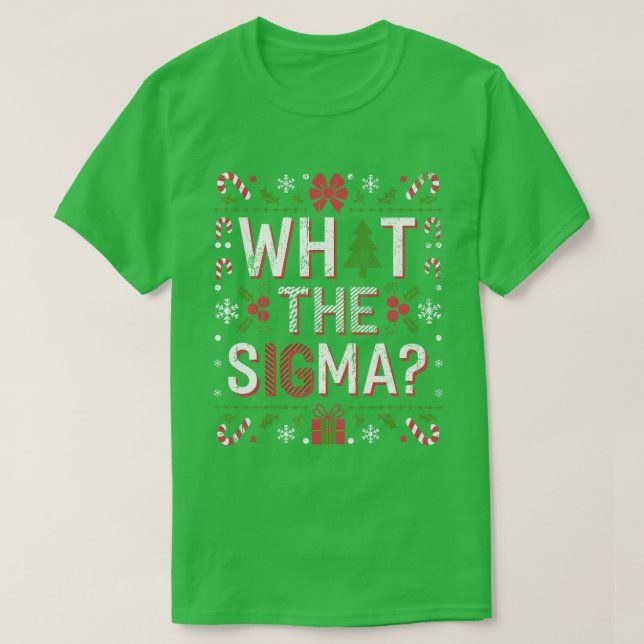 Vad Sigma Funny Jultomten Gen Alpha X-Mas är T Shirt (Design framsida)