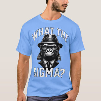 Vad Sigma Ironisk Meme Hjärnrot Citat För Gorillor T Shirt