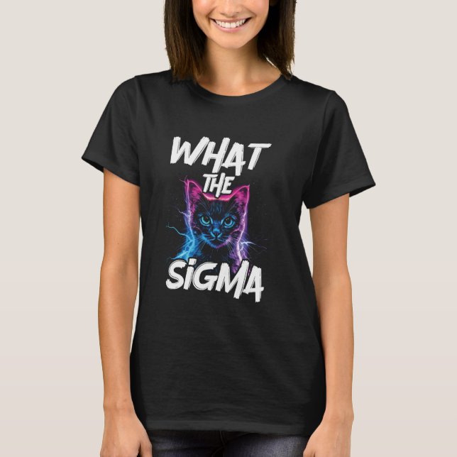 Vad Sigma Katten T Shirt (Framsida)