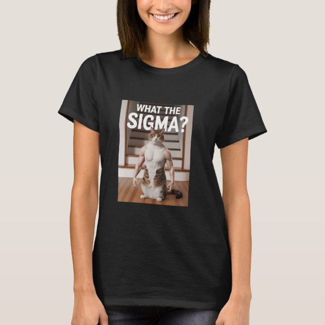 Vad Sigma Memc - Katt - membran Muskulärt Buff Kat T Shirt (Framsida)